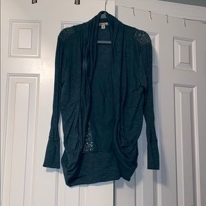 Green cardigan